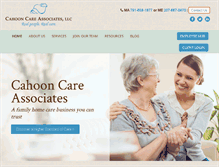 Tablet Screenshot of cahooncare.com